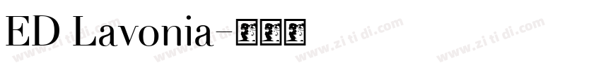 ED Lavonia字体转换